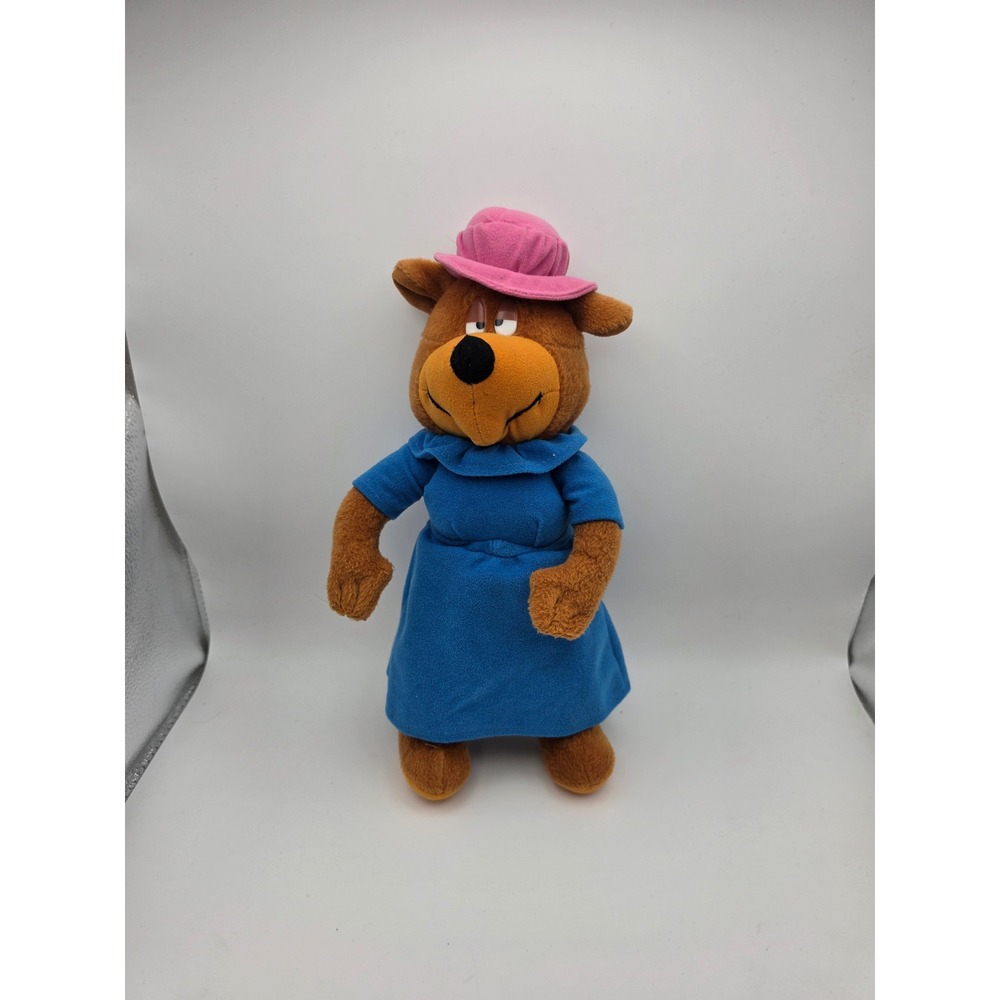 Nanco Looney Tunes Junyer Bear Plush 14.5" Warner Bros 2006 Blue Dress Pink Hat